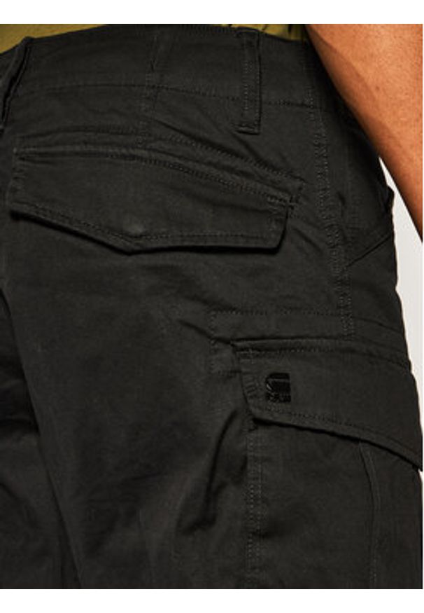 G-Star RAW - G-Star Raw Szorty materiałowe Rovic Zip D08566-5126-990 Czarny Relaxed Fit. Kolor: czarny. Materiał: bawełna
