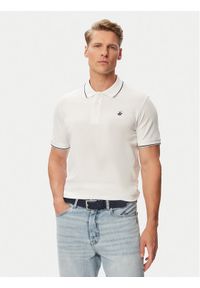 Beverly Hills Polo Club Polo P-SS26M-P42561 Biały Regular Fit. Typ kołnierza: polo. Kolor: biały. Materiał: bawełna #1