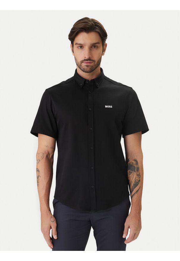 BOSS Koszula ST Motion 50555951 Czarny Regular Fit. Kolor: czarny. Materiał: bawełna