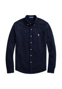Polo Ralph Lauren Koszula 710654408016 Granatowy Regular Fit. Typ kołnierza: polo. Kolor: niebieski. Materiał: bawełna #12