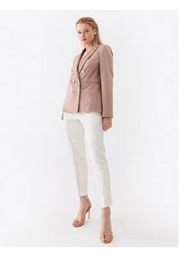 Pinko Spodnie materiałowe Bello 100155 A0HO Biały Slim Fit. Kolor: biały. Materiał: syntetyk #3