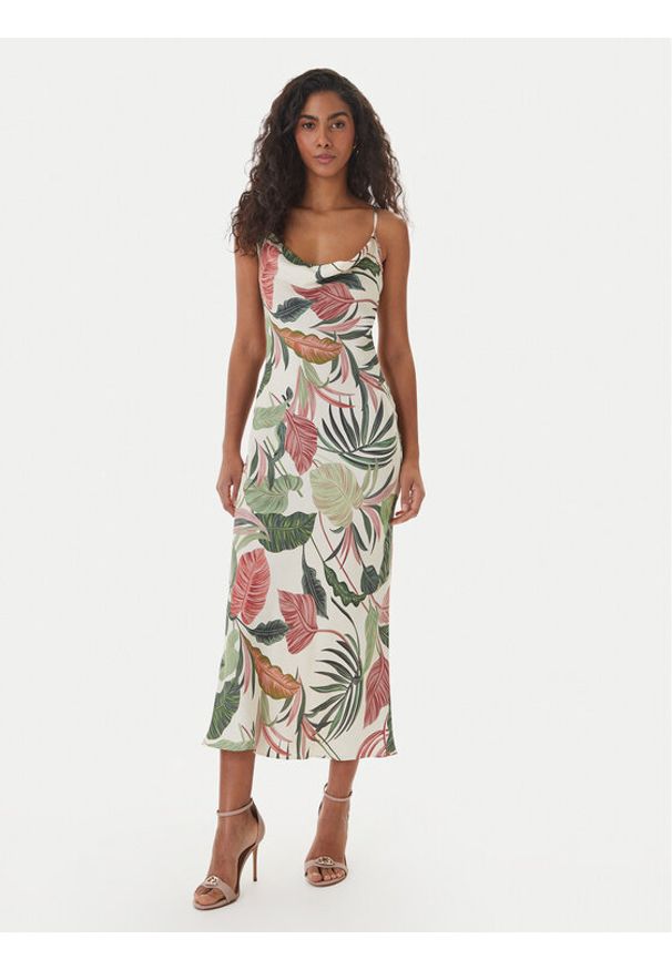 Guess Sukienka koktajlowa W6GK94 W2266 Kolorowy Regular Fit. Materiał: lyocell. Wzór: kolorowy. Styl: wizytowy