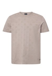 JOOP! T-Shirt 17 JJ-23Berno 30046985 Beżowy Modern Fit. Kolor: beżowy. Materiał: bawełna
