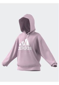 Adidas - adidas Bluza Essentials Big Logo Oversized French Terry Hoodie IL3319 Różowy Loose Fit. Kolor: różowy. Materiał: bawełna #8
