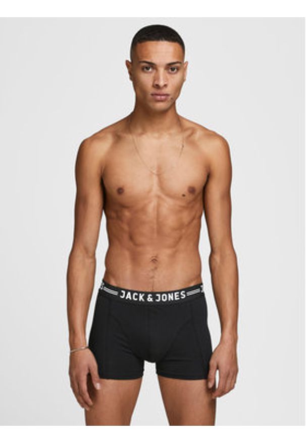 Jack & Jones - Jack&Jones Komplet 3 par bokserek Sense 12081832 Czarny. Kolor: czarny. Materiał: bawełna