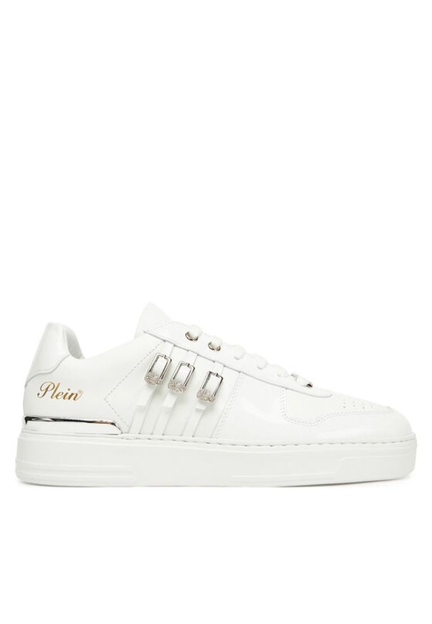 Philipp Plein - PHILIPP PLEIN Sneakersy FAES WSC2780 PLE075N Biały. Kolor: biały. Materiał: skóra
