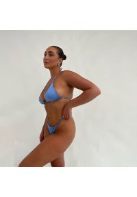 Intica - Bikini trójkątne wiązane szybkoschnące na plażę Taesuk. Kolor: niebieski. Materiał: materiał #4