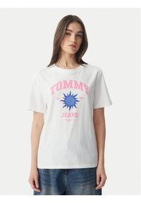 Tommy Jeans T-Shirt Novelty DW0DW23159 Biały Relaxed Fit. Kolor: biały. Materiał: bawełna #1