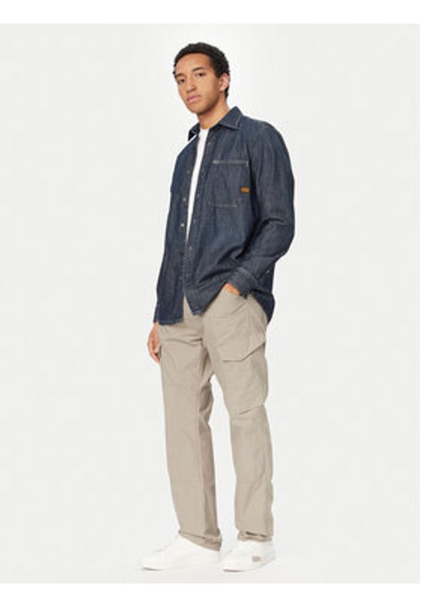 G-Star RAW - G-Star Raw Spodnie materiałowe D28376-D388 Beżowy jasny Regular Fit. Kolor: beżowy. Materiał: bawełna