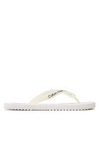 Calvin Klein Jeans Japonki Beach Sandal Logo YM0YM00656 Biały. Kolor: biały #1