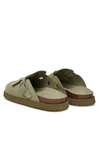 D.Franklin Klapki DFSH407002 Khaki. Kolor: brązowy. Materiał: skóra, zamsz #2