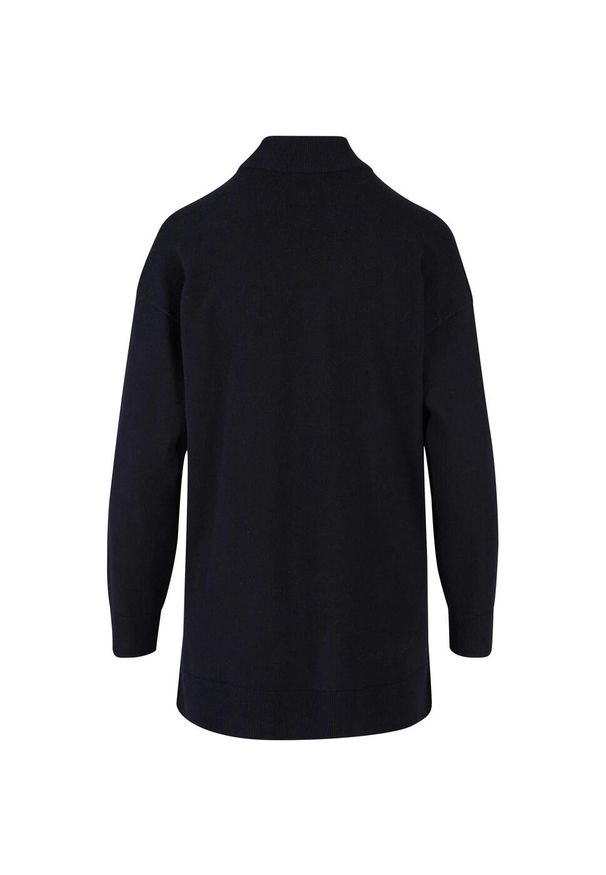 Urban Classics - Damski Sweter Z Dzianiny Z Ekowiskozy. Kolor: czarny. Materiał: dzianina