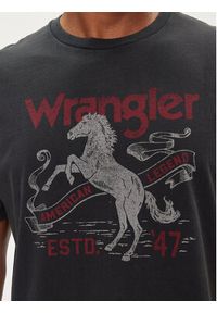 Wrangler T-Shirt Americana 112350721 Szary Regular Fit. Kolor: szary. Materiał: bawełna #3