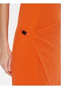 Calvin Klein Sukienka codzienna Stretch Jersey Asymmetric Dress K20K206498 Pomarańczowy Slim Fit. Okazja: na co dzień. Kolor: pomarańczowy. Materiał: syntetyk. Typ sukienki: proste. Styl: casual #4