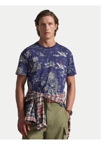 Polo Ralph Lauren T-Shirt 710B16619001 Granatowy Slim Fit. Typ kołnierza: polo. Kolor: niebieski. Materiał: bawełna #1