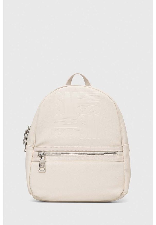 Steve Madden plecak Bamiri damski kolor beżowy mały gładki SM13001156. Kolor: beżowy. Materiał: poliester. Wzór: gładki