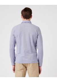 Wrangler - WRANGLER REFINED POLO MĘSKA KOSZULKA DŁUGI RĘKAW BLUE W7F9KHB51 112323733. Typ kołnierza: polo. Długość rękawa: długi rękaw. Długość: długie #5