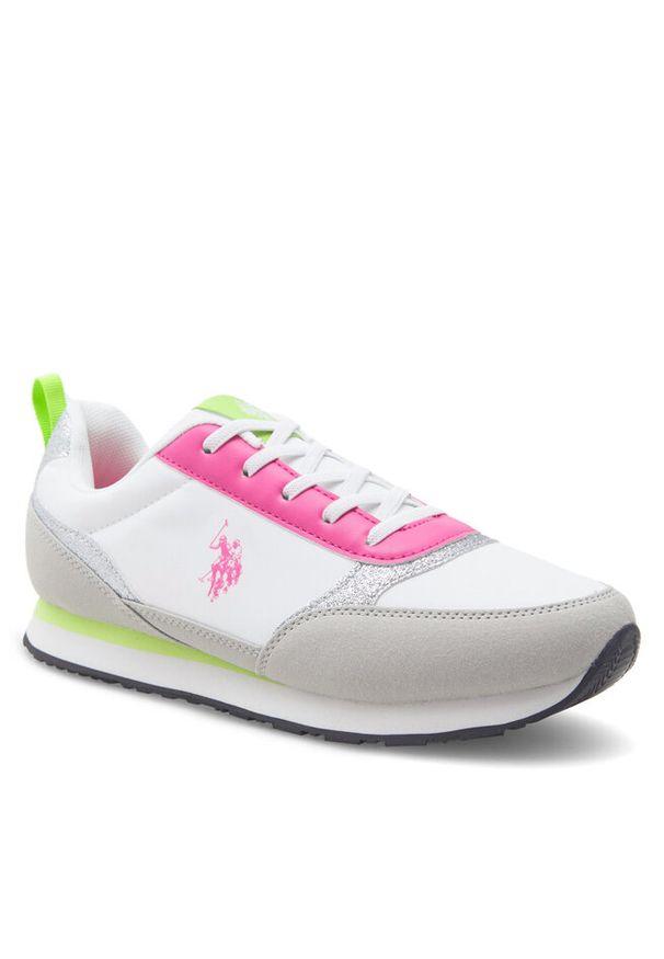 Sneakersy U.S. Polo Assn.. Kolor: biały, złoty, wielokolorowy