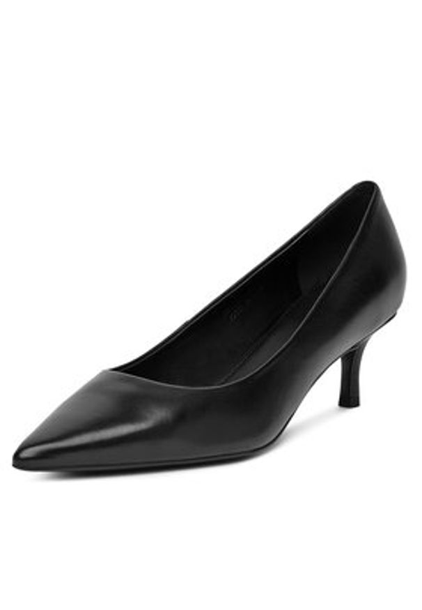 Gino Rossi - GINO ROSSI Czółenka DANI-V1937-31-1 Czarny. Kolor: czarny. Materiał: skóra