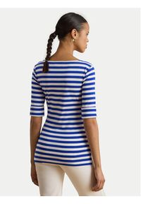 Lauren Ralph Lauren - LAUREN RALPH LAUREN Bluzka 200P03750002 Niebieski Slim Fit. Kolor: niebieski. Materiał: bawełna #4