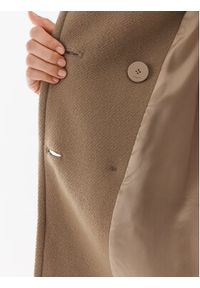 Pinko Płaszcz wełniany Effetto 101747 Y7DY Brązowy Regular Fit. Kolor: brązowy. Materiał: wełna #6