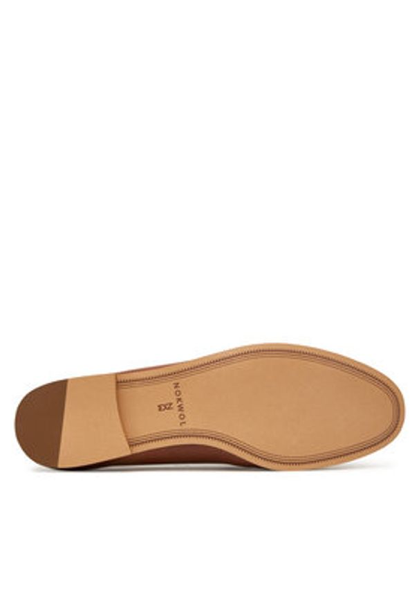 Nokwol Loafersy Gale Brązowy. Kolor: brązowy. Materiał: skóra