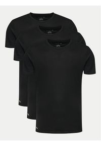 Lacoste Komplet 3 t-shirtów TH9010 Czarny Regular Fit. Kolor: czarny. Materiał: bawełna