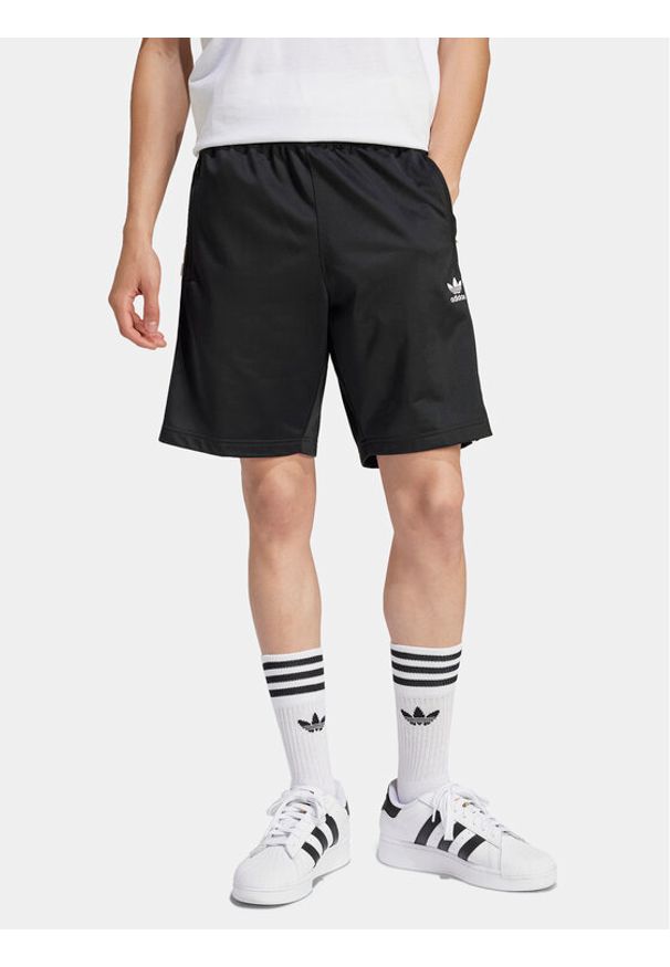 Adidas - adidas Szorty sportowe adicolor Firebird IU2368 Czarny Regular Fit. Kolor: czarny. Materiał: syntetyk. Styl: sportowy