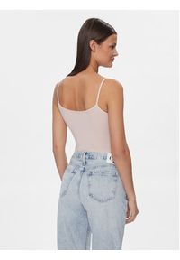 Calvin Klein Jeans Body Monologo J20J223421 Różowy Slim Fit. Kolor: różowy. Materiał: bawełna