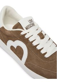 Love Moschino - LOVE MOSCHINO Sneakersy JA15112G1OIG0203 Brązowy. Kolor: brązowy. Materiał: zamsz, skóra #3