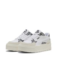 Puma - Damskie sneakersy Karmen II Idol Snake Chic PUMA White Warm. Kolor: biały. Materiał: guma, zamsz