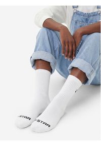 G-Star RAW - G-Star Raw Skarpety długie CEO_AS_G-STAR_313_W_AW25 (3-PACK) Biały. Kolor: biały. Materiał: bawełna #4