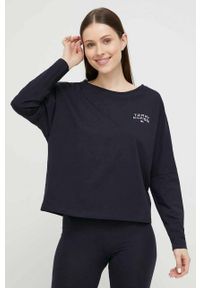 TOMMY HILFIGER - Tommy Hilfiger longsleeve bawełniany lounge kolor granatowy. Kolor: niebieski. Materiał: bawełna. Długość rękawa: długi rękaw #2