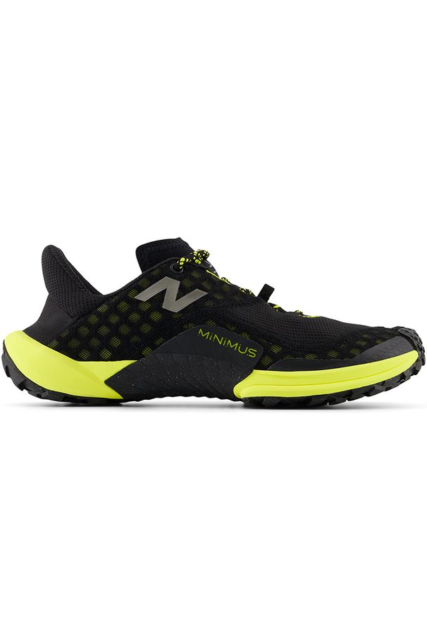 Buty męskie New Balance Minimus Trail MTM10LY1 – czarne. Zapięcie: sznurówki. Kolor: czarny. Materiał: guma, materiał, syntetyk. Szerokość cholewki: normalna. Sport: bieganie, fitness