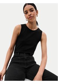 GAP - Gap Top 540735-01 Czarny Slim Fit. Kolor: czarny. Materiał: bawełna #7