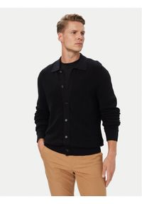 BOSS Kardigan C-Laconico 50565524 Czarny Regular Fit. Kolor: czarny. Materiał: bawełna #1