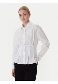 Morgan Koszula 261-CORSET Biały Slim Fit. Kolor: biały. Materiał: bawełna #1