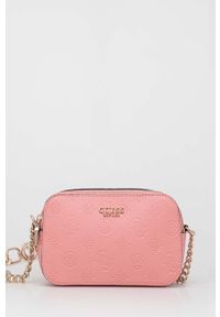 Guess torebka kolor różowy. Kolor: różowy. Rodzaj torebki: na ramię #1