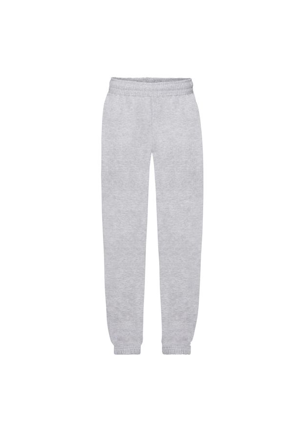 FRUIT OF THE LOOM - Spodnie Do Biegania Dla Dzieci/dzieci Classic Heather Z Elastycznymi Mankietami. Kolor: szary. Sezon: lato. Sport: turystyka piesza