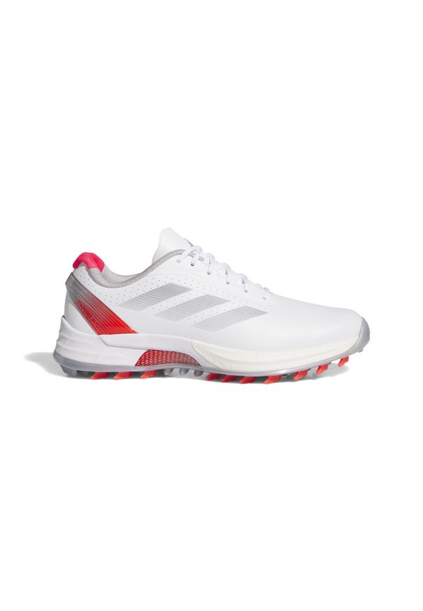 Adidas - Damskie buty do golfa bez kolców adidas Adizero ZG. Kolor: biały, szary, wielokolorowy. Sport: golf