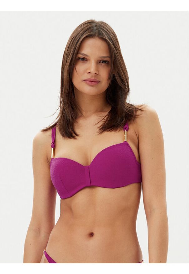 Chantelle Góra od bikini Hera C16WN5 Różowy. Kolor: różowy. Materiał: syntetyk