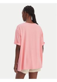 Guess T-Shirt E5GI07 K68D2 Różowy Regular Fit. Kolor: różowy. Materiał: wiskoza #3