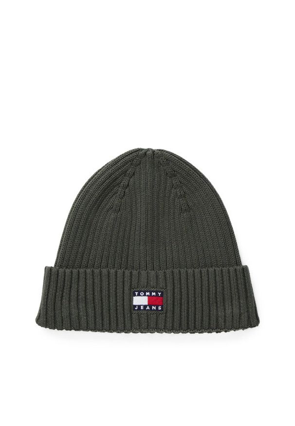 Tommy Jeans Czapka Heritage Core AM0AM13669 Zielony. Kolor: zielony. Materiał: materiał, bawełna
