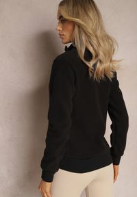 Renee - Czarna Polarowa Bluza Zasuwana z Kołnierzem Incala. Kolor: czarny. Materiał: polar. Styl: sportowy #2