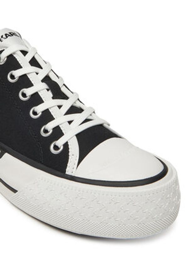 Karl Lagerfeld - KARL LAGERFELD Trampki KL60614T Czarny. Kolor: czarny. Materiał: materiał