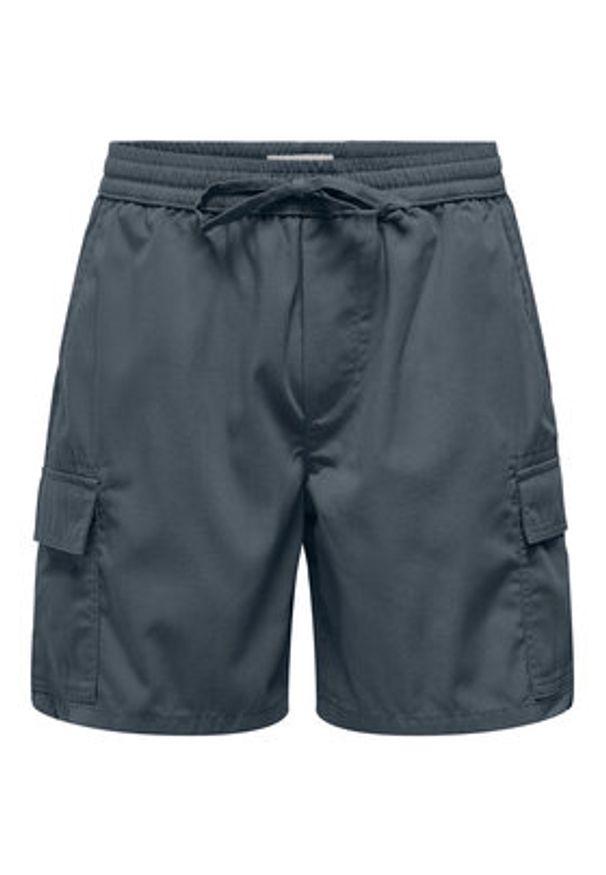 Only & Sons Szorty sportowe Kal 22034462 Szary Slim Fit. Kolor: szary. Materiał: bawełna. Styl: sportowy
