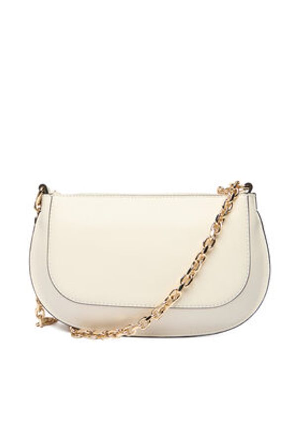 TOMMY HILFIGER - Tommy Hilfiger Torebka Th Glam Mini Chain Crossover AW0AW18142 Écru. Materiał: skórzane
