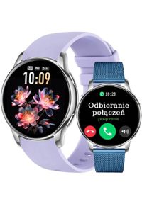 Smartwatch damski Rubicon -Asturia- AMOLED rozmowy BT 2 PASKI. Rodzaj zegarka: smartwatch