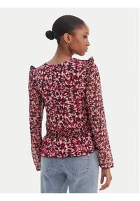 Morgan Bluzka 261-TIBLOO Różowy Slim Fit. Kolor: różowy. Materiał: syntetyk #5