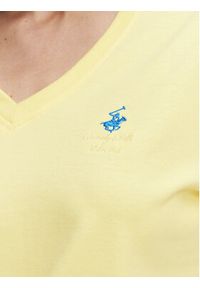 Beverly Hills Polo Club T-Shirt P-SS26W-TS5165188 Żółty Regular Fit. Typ kołnierza: polo. Kolor: żółty. Materiał: bawełna #4